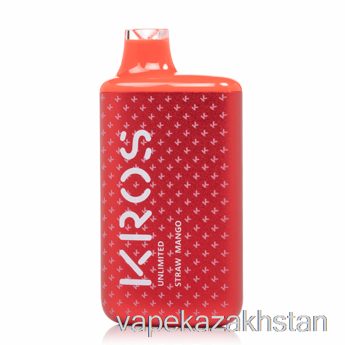 Vape Disposable KROS Unlimited 6000 Disposable Straw Mango